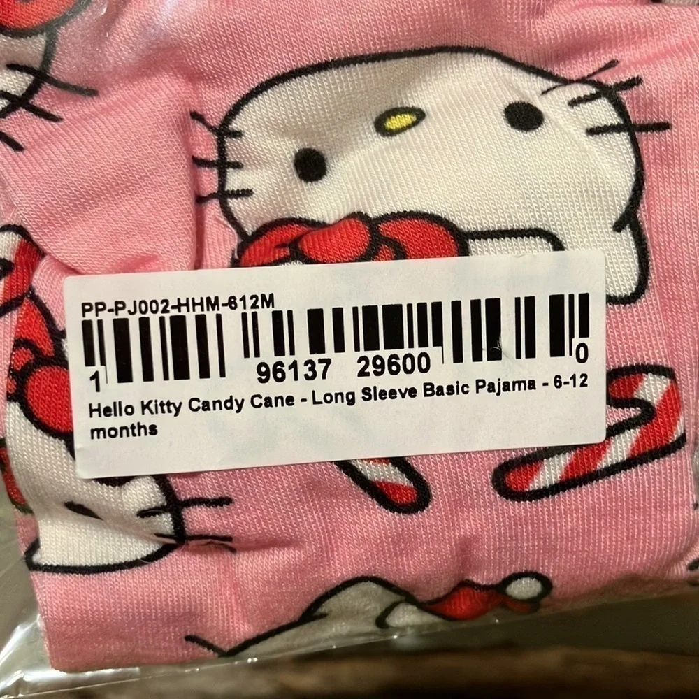 NEW Posh Peanut HELLO KITTY CANDY CANE LONG SLEEVE CHRISTMAS PAJAMAS